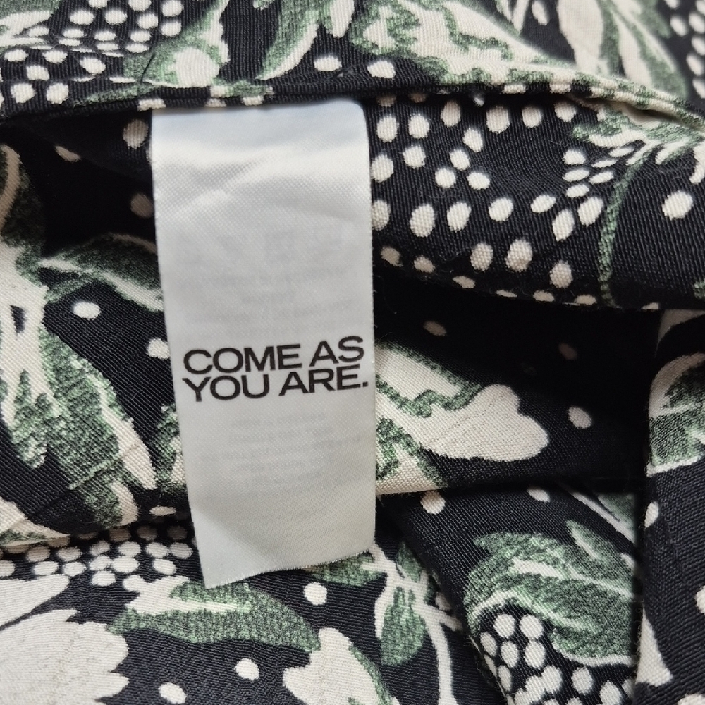 Smash + Tess Floral Medium Large Black Cream Green Duster Robe - Picture 9 of 12